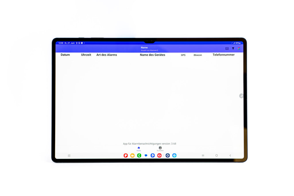 Personen-Notsignal-Empfangszentrale Samsung (Bildschirm 14,6' / 5G)
