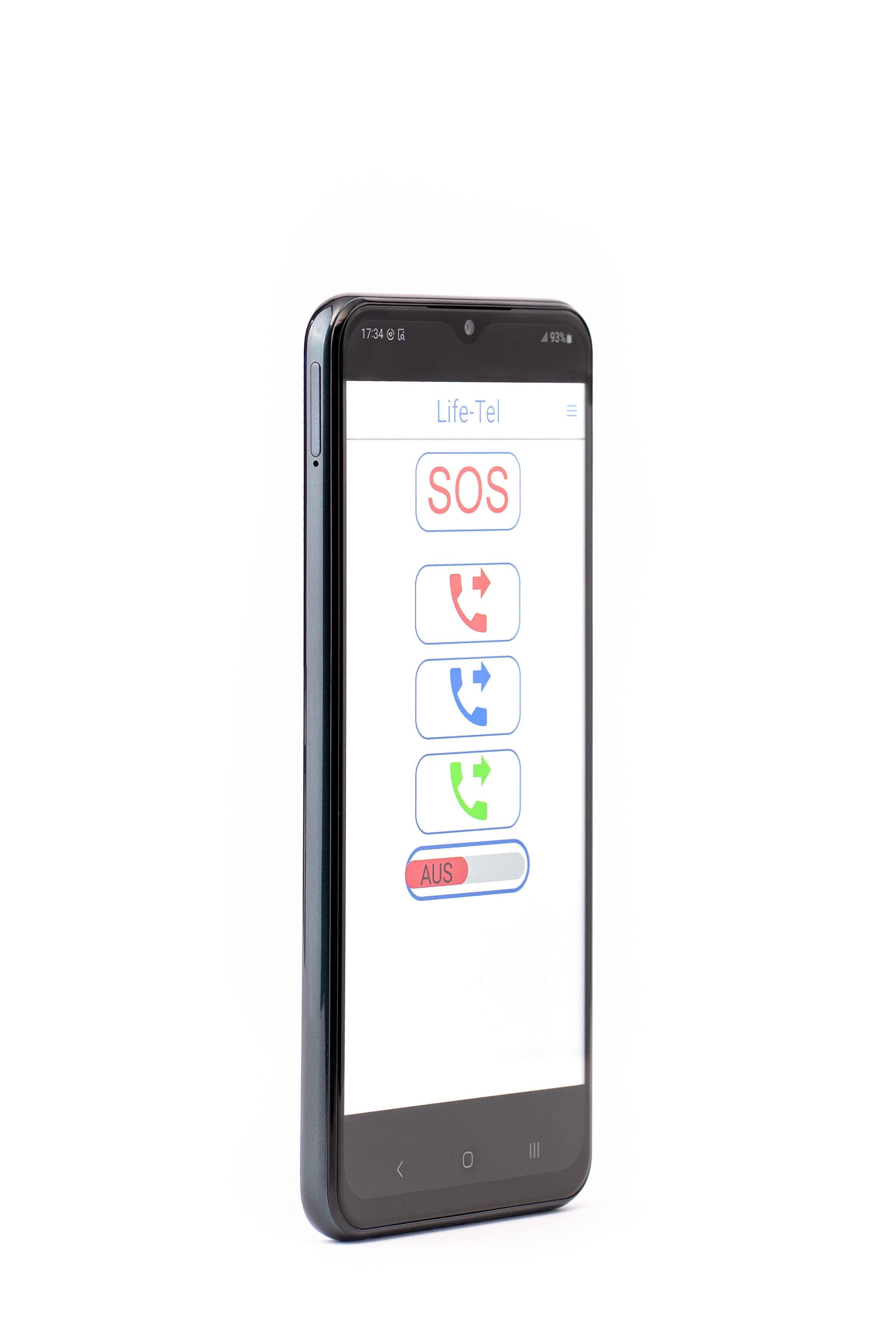 Life Tel 7 L - 5G älypuhelin henkilökohtaisena hätäsignaalijärjestelmänä yksinäiseen työhön, mukaan lukien hätäpuhelusovellus