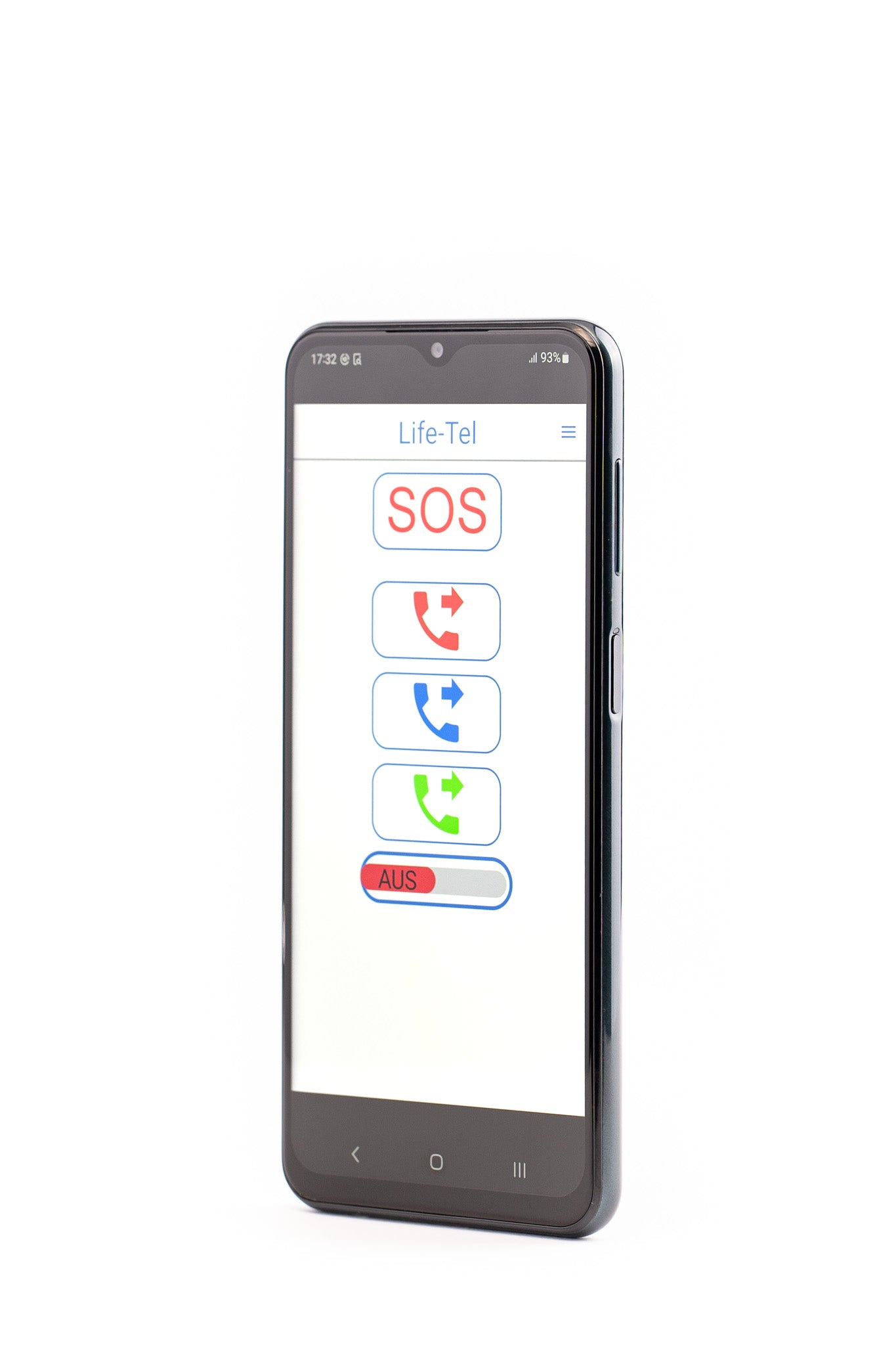 Life Tel 7 L - 5G smartphone as personal emergency signal system for lone work including emergency call app