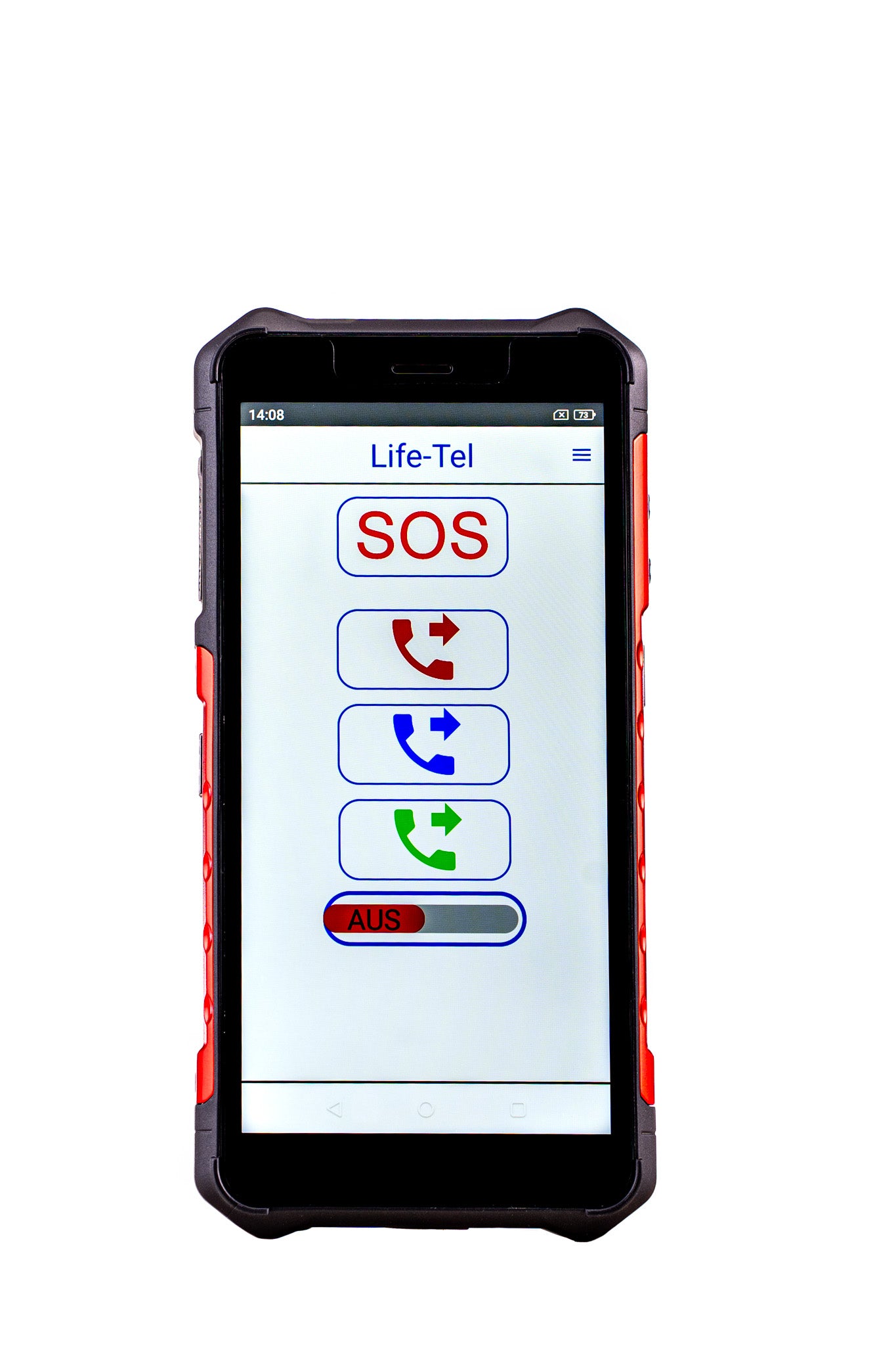 Life Tel 4 litran hätämerkkijärjestelmä yksinäisille työntekijöille, mukaan lukien kuolleen miehen kytkin ja hätäpuhelusovellus (paikat, joissa ympäristön melu on kovaa)