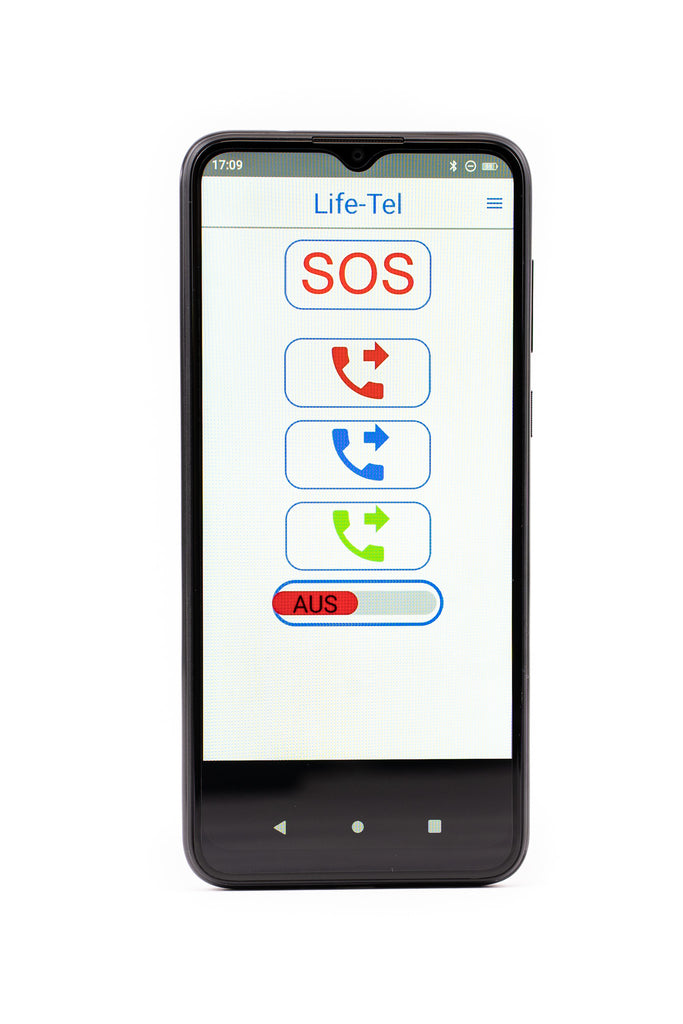 Life Tel 6 L - Industriell smarttelefon som et personlig nødsignalsystem (PNA) for enslige arbeidere inkludert dødmannsbryter og nødanropsapp
